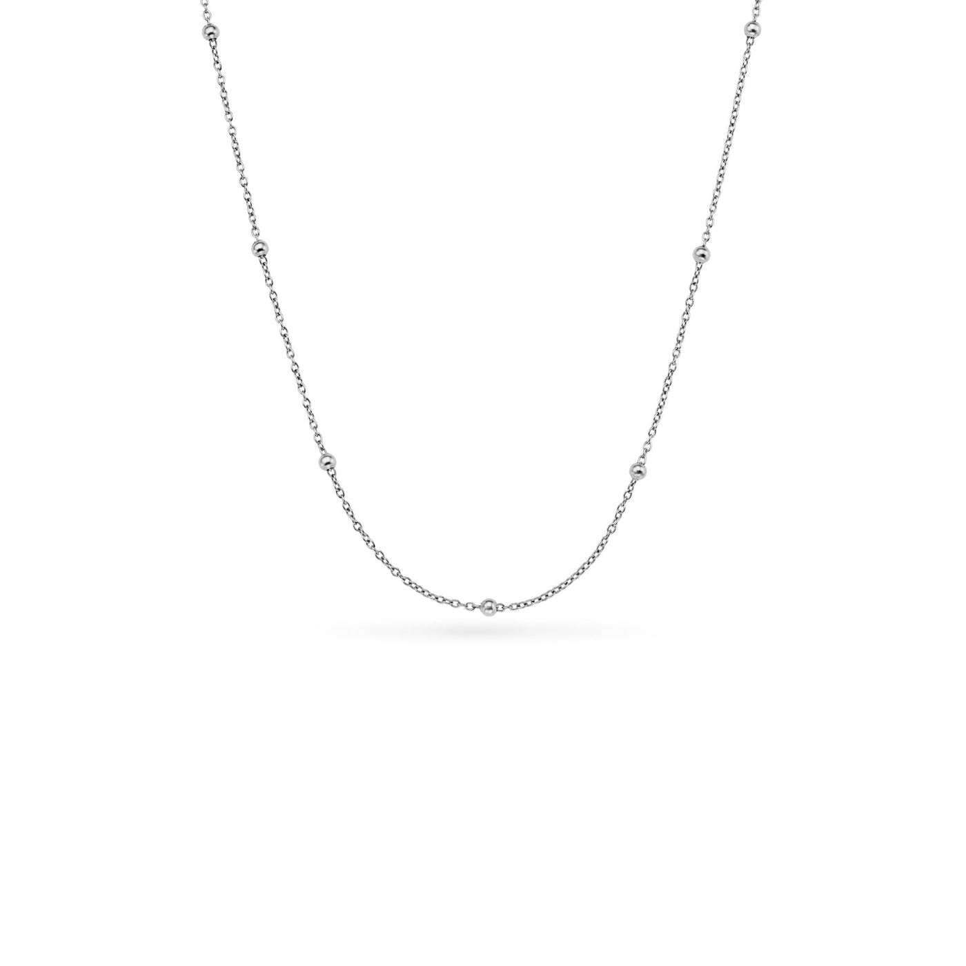 Floating Birthstone Locket Necklace (Silver)