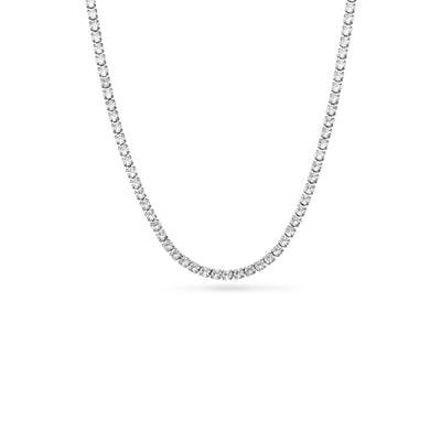 Floating Birthstone Locket Necklace (Silver)