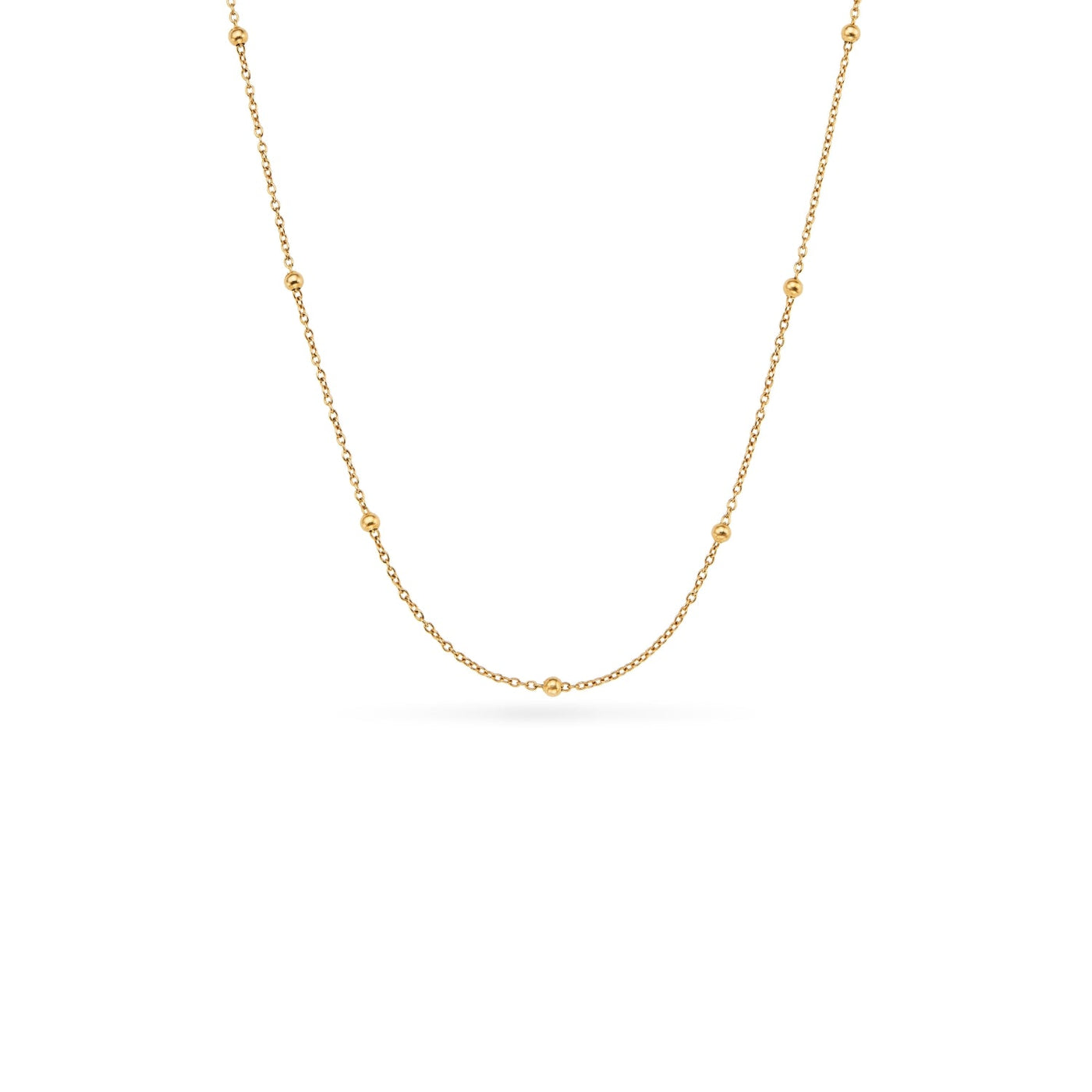La Croix Crystal Cross Necklace (Gold)