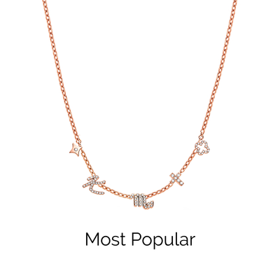Made Mine Charm Necklace (Rose Gold)