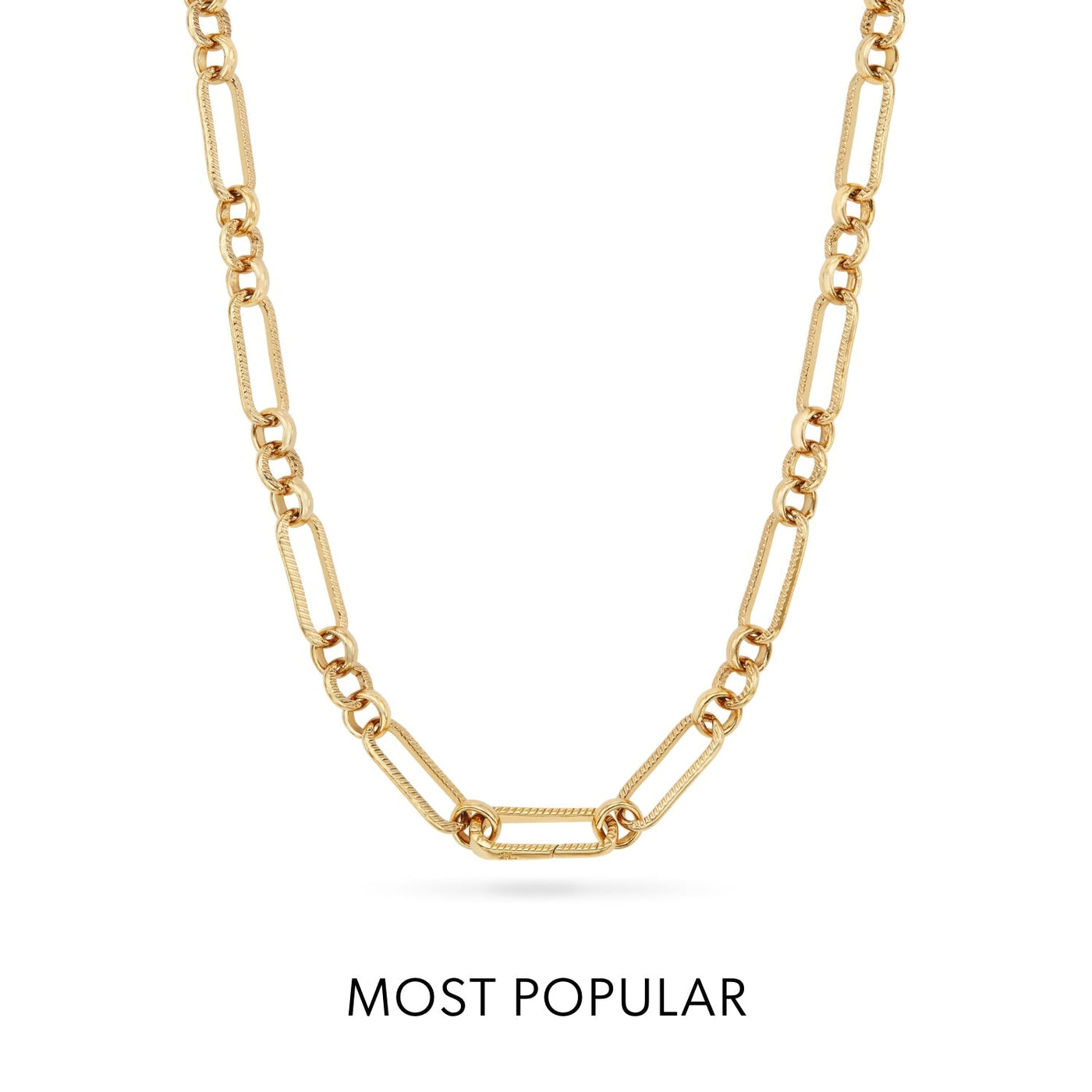 La Croix Crystal Cross Necklace (Gold)