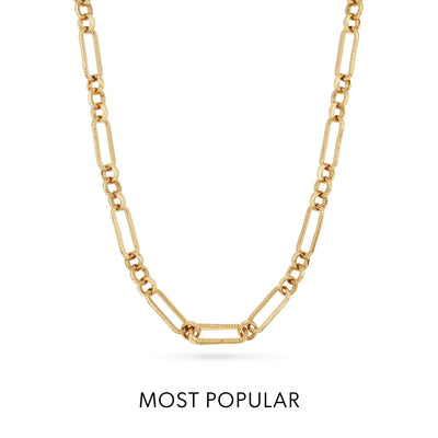 La Croix Crystal Cross Necklace (Gold)
