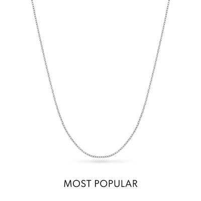 Floating Birthstone Locket Necklace (Silver)