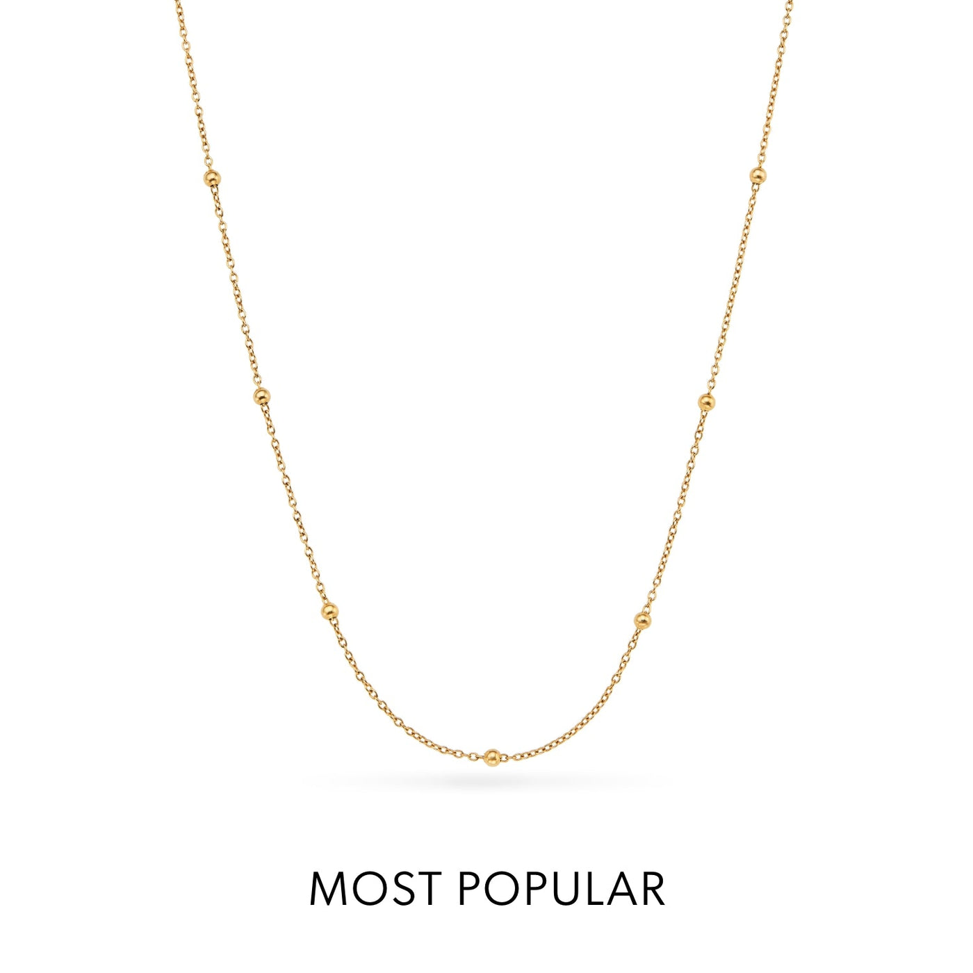 La Croix Crystal Cross Necklace (Gold)