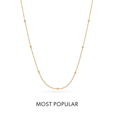 La Croix Crystal Cross Necklace (Gold)