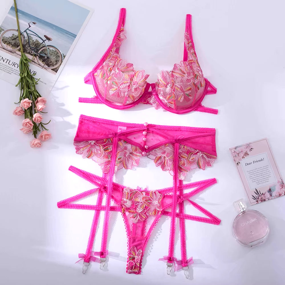 Irina - Verführerisches Blüten-Dessous