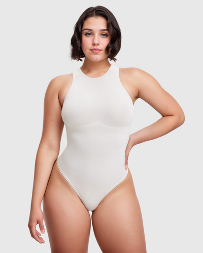 Buttercremefarbener Tanga-Body