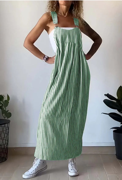 Lässiges gestreiftes Kleid - Komfortabel