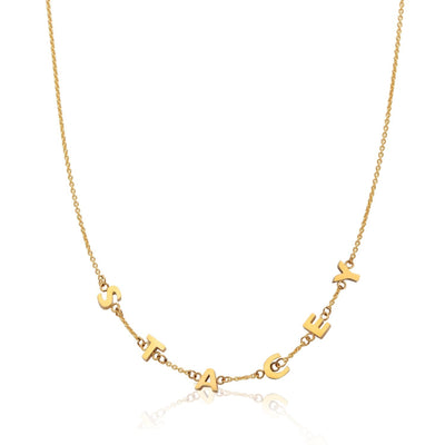 Made Mine Name Necklace (Gold)