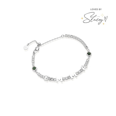 Custom Name Tennis Bracelet (Silver)