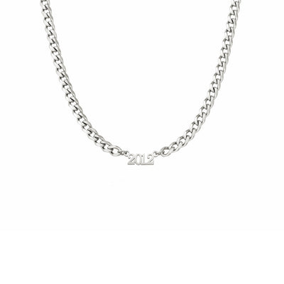 Editorial Date Necklace (Silver)