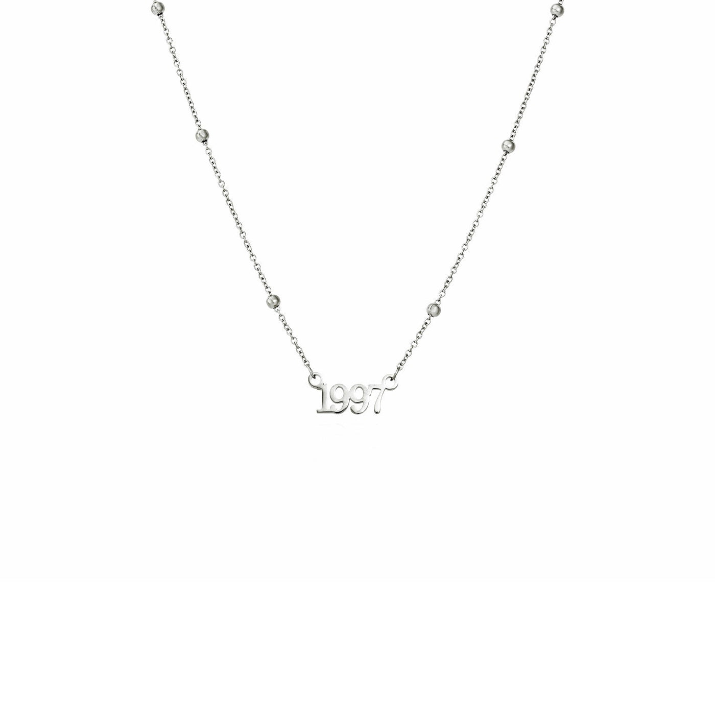 Editorial Date Necklace (Silver)