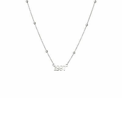 Editorial Date Necklace (Silver)