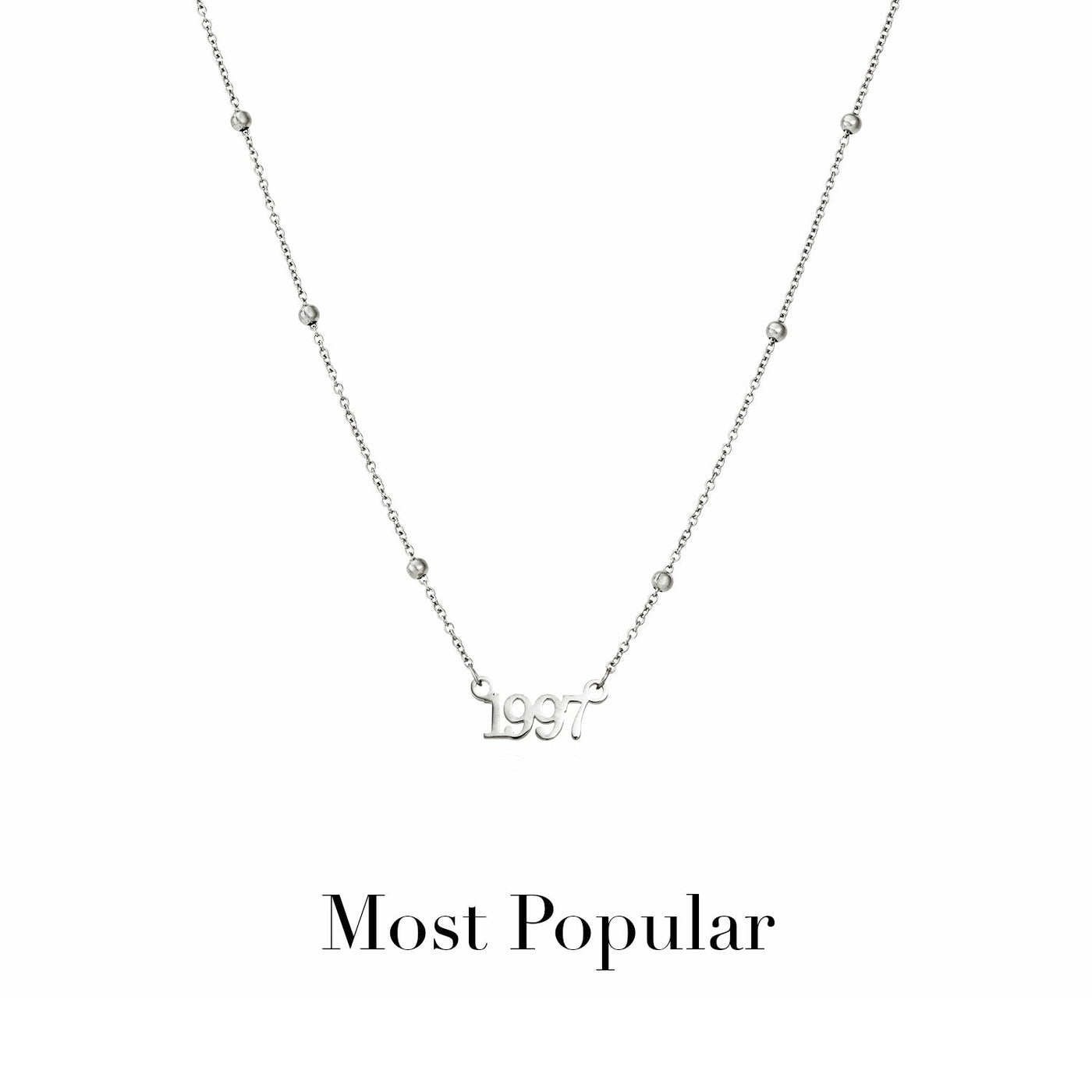 Editorial Date Necklace (Silver)