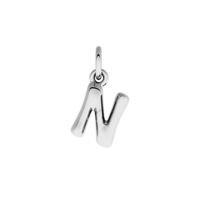 Fine Molten Initial Bracelet (Silver)