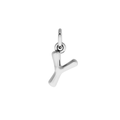 Fine Molten Initial Bracelet (Silver)