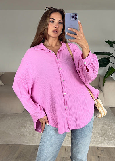 Musselin-Bluse Rosa