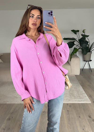 Musselin-Bluse Rosa