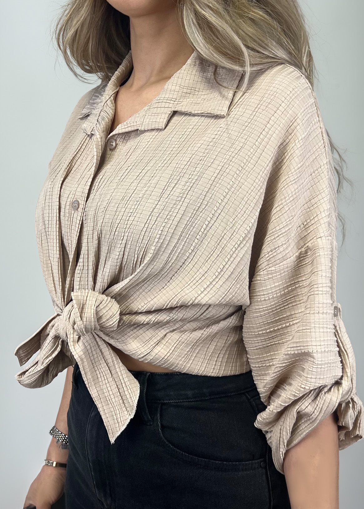 Bluse zum Binden