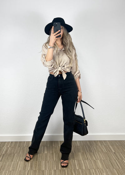 Bluse zum Binden