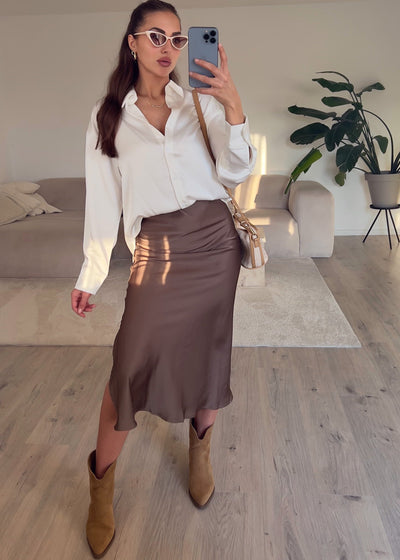 Satinbluse