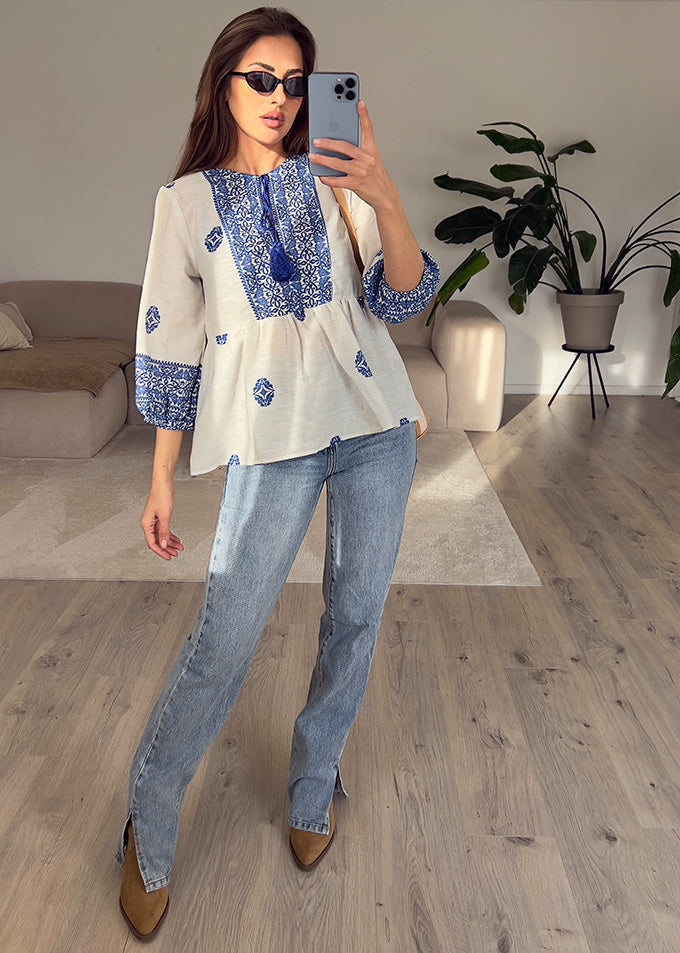 Boho Bluse