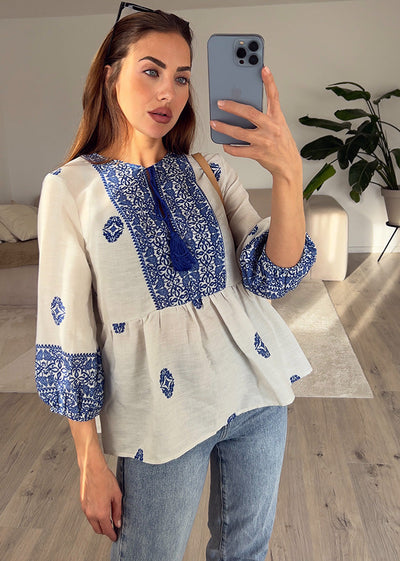 Boho Bluse