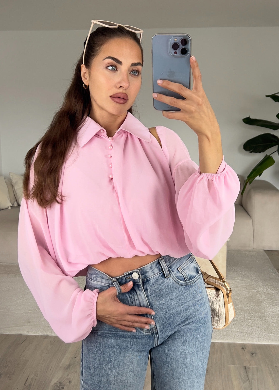 Hemdbluse Rosa