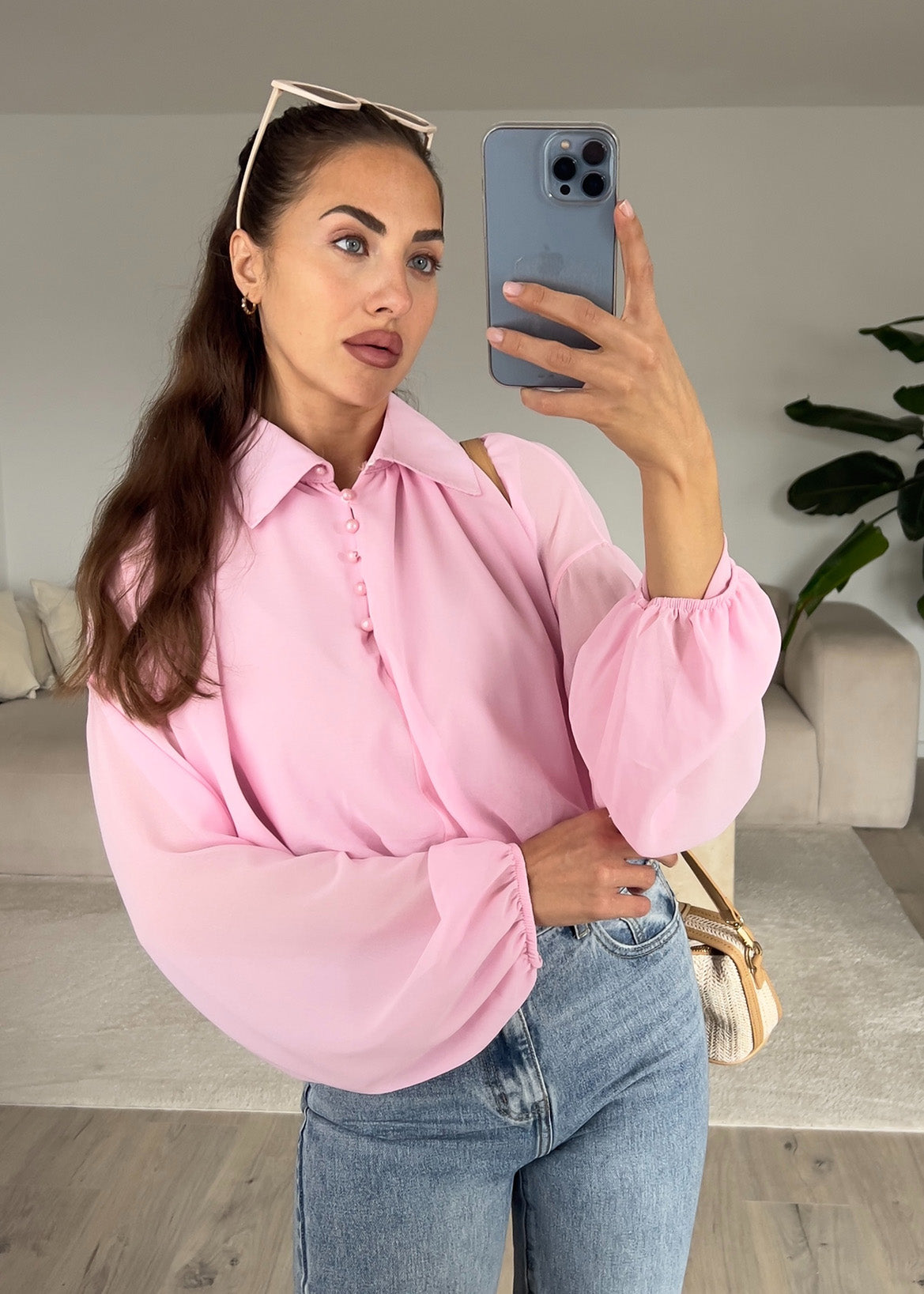 Hemdbluse Rosa