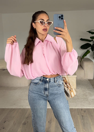 Hemdbluse Rosa