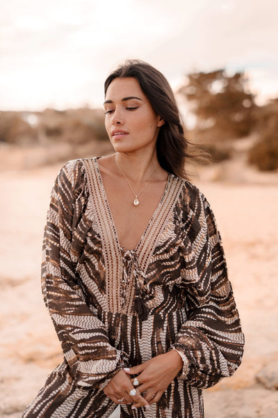 Jumpsuit Emika Brauner Druck