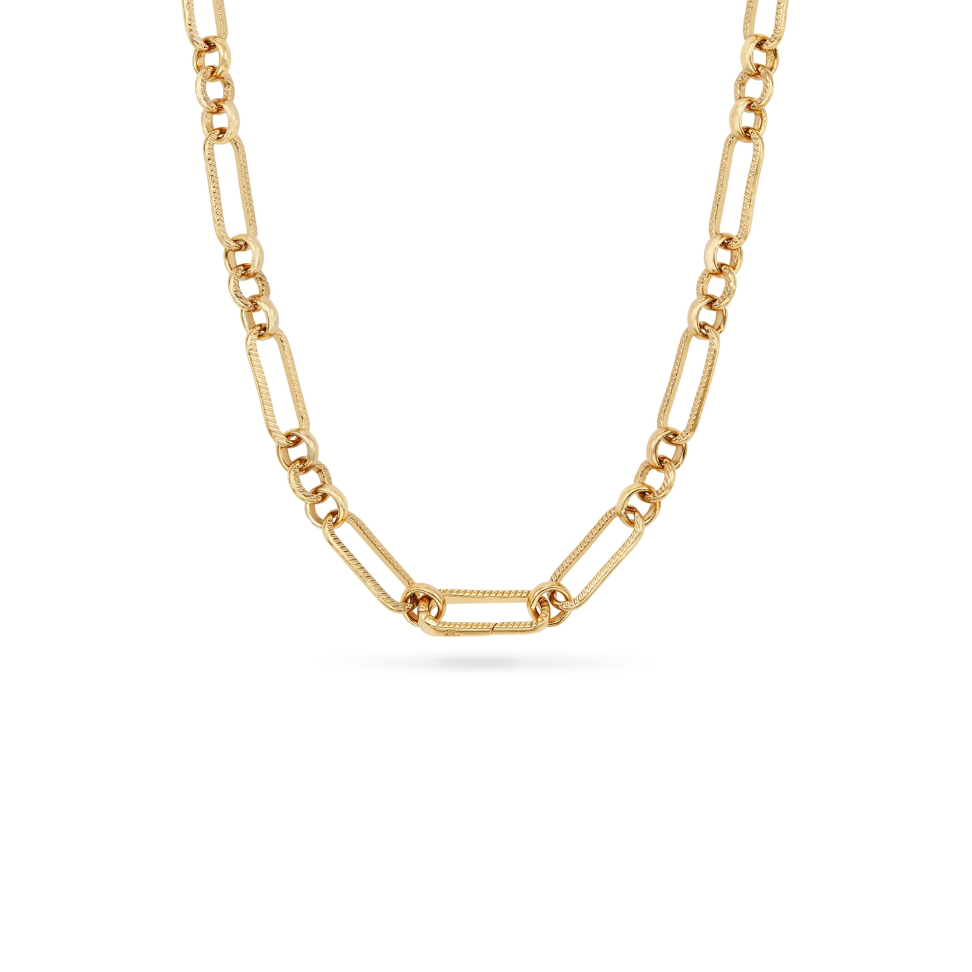 La Croix Crystal Cross Necklace (Gold)