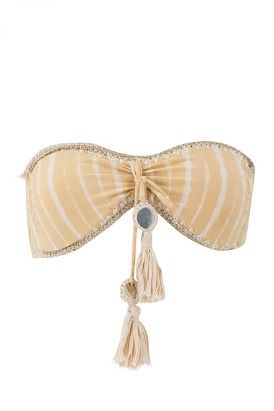 Bikinioberteil Coral Tye Die Ecru