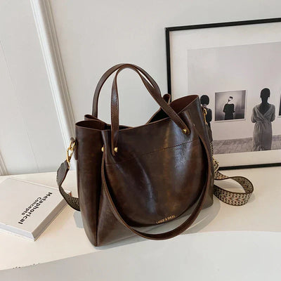 Nura | Elegante Ledertasche mit zwei Riemen
