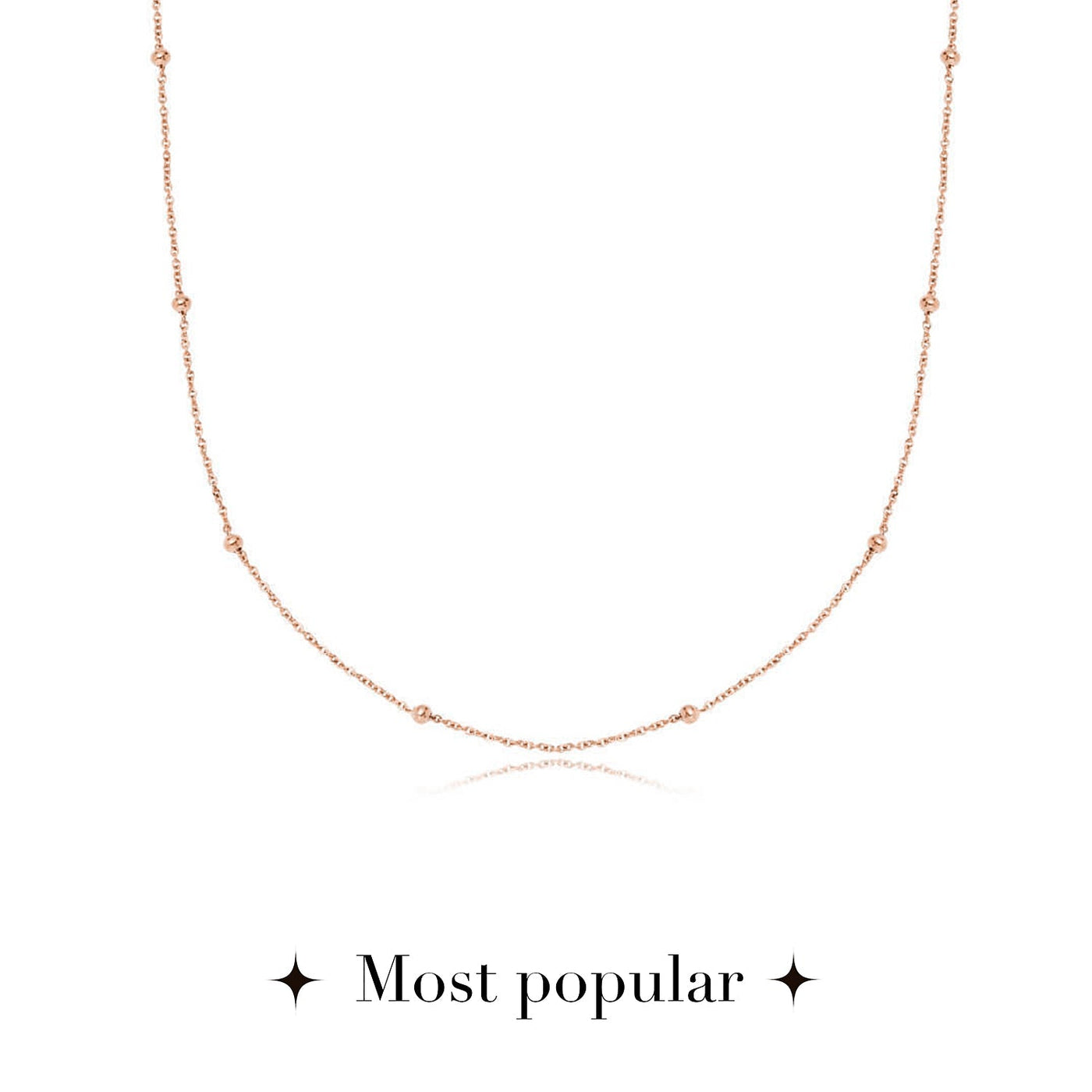 Personalised Initial & Birthstone Necklace (Rose Gold)