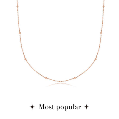 Personalised Initial & Birthstone Necklace (Rose Gold)