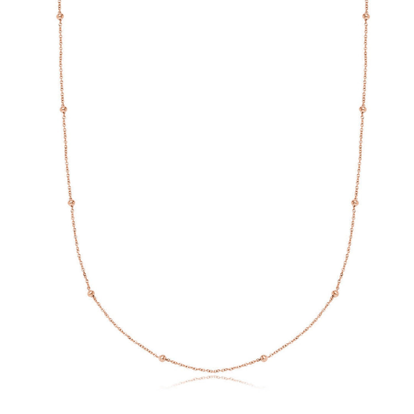 Personalised Initial & Birthstone Necklace (Rose Gold)