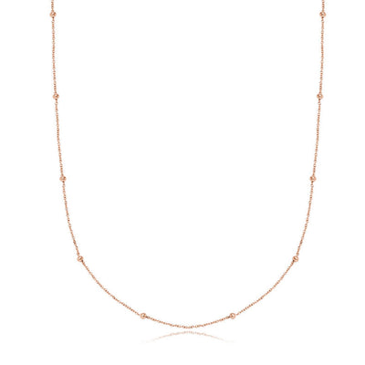 Personalised Initial & Birthstone Necklace (Rose Gold)