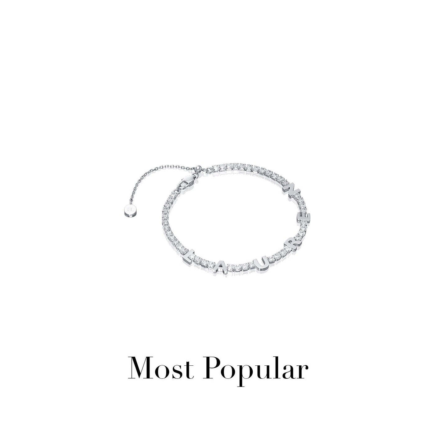 Custom Name Tennis Bracelet (Silver)