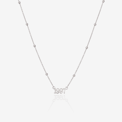 Editorial Date Necklace (Silver)