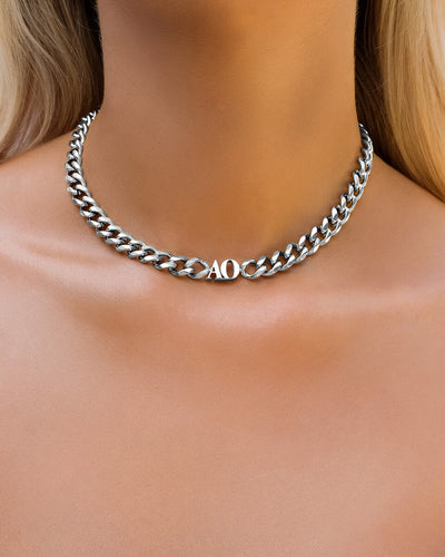 Initial Curb Set (Silver)