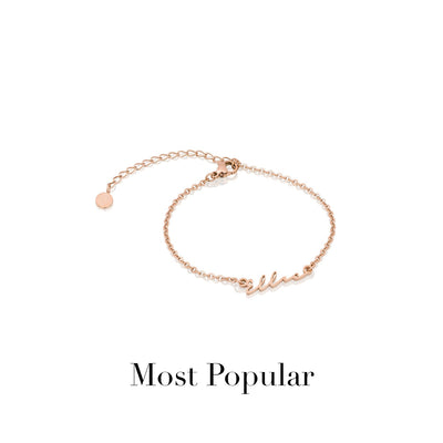 Signature Name Bracelet (Rose Gold)