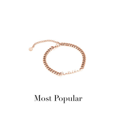 Signature Name Bracelet (Rose Gold)
