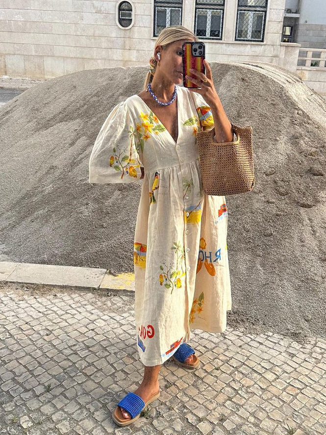 Ida™ Sommerkleid aus Leinen